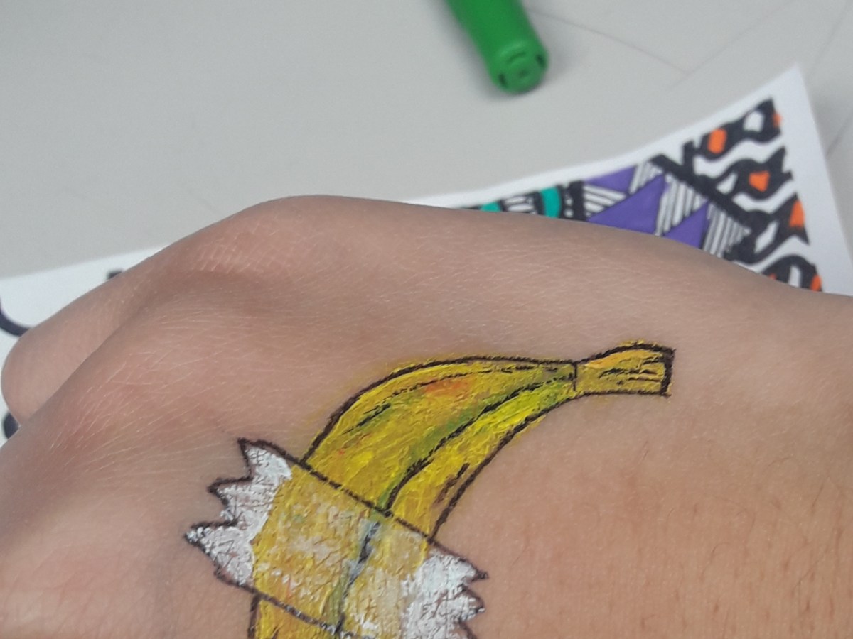 banana and the&nbsp;tape